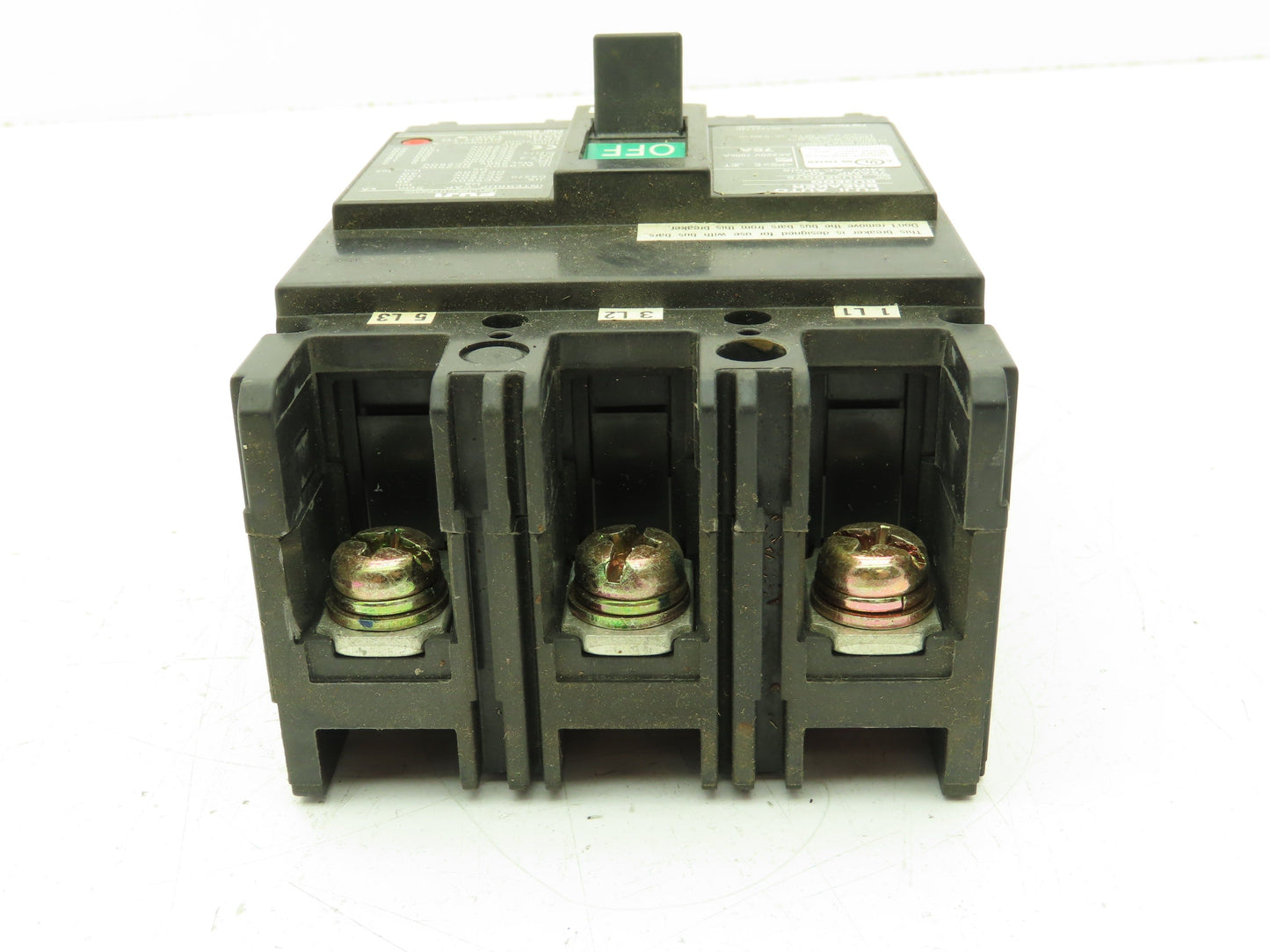 Fuji Electric BU3EDG75 Auto Breaker BU Series 75A 240V 3 Pole Ph