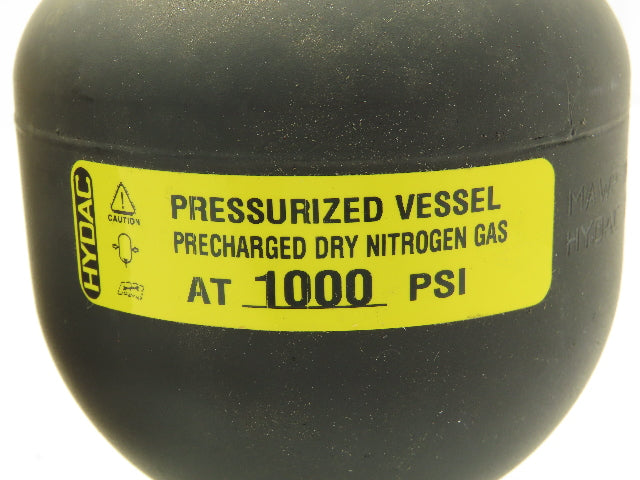 Hydac Hydraulic Diaphragm Accumulator MAWP 3000 PSI 20 Cu.In. SAE 1/2-8