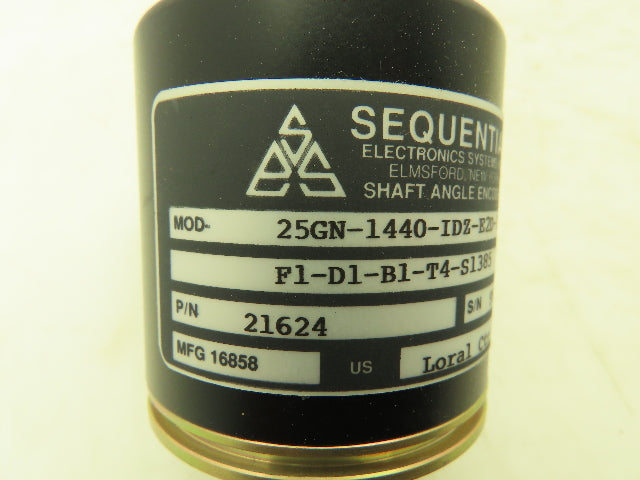 Sequential 25GN-1440-IDZ-E2D-12V-H2-F1-D1-B1-T4-S1385 Rotary Shaft Encoder