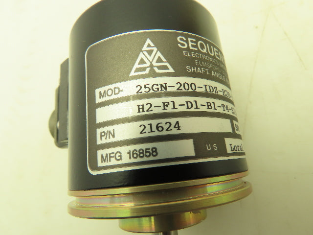 Sequential 25GN-200-IDZ-E2D-12V-H2-F1-D1-B1-T4-S1385 Rotary Shaft Encoder