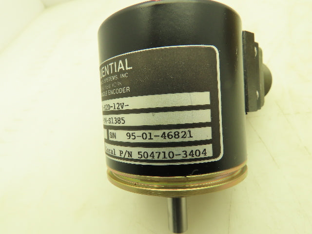 Sequential 25GN-200-IDZ-E2D-12V-H2-F1-D1-B1-T4-S1385 Rotary Shaft Encoder