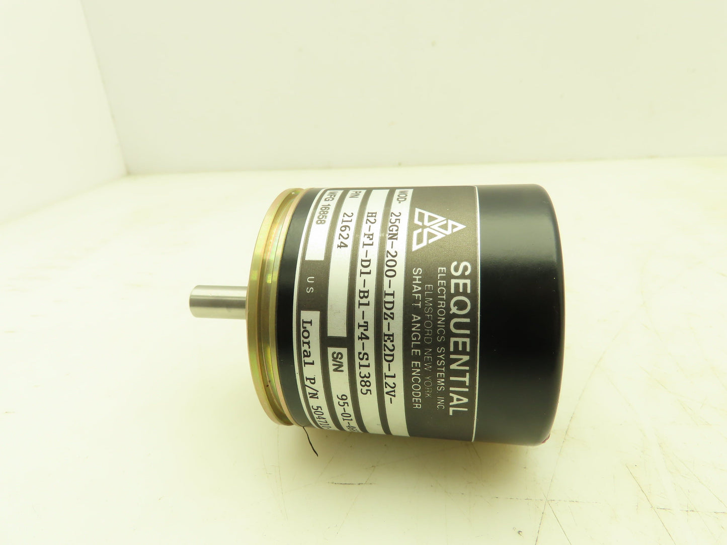 Sequential 25GN-200-IDZ-E2D-12V-H2-F1-D1-B1-T4-S1385 Rotary Shaft Encoder