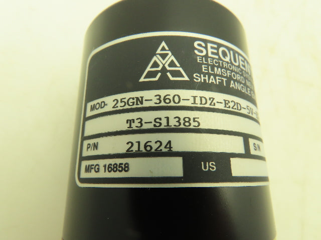 Sequential 25GN-360-IDZ-E2D-5V-H2-F1-D1-B1-T3-S1385 Rotary Shaft Encoder