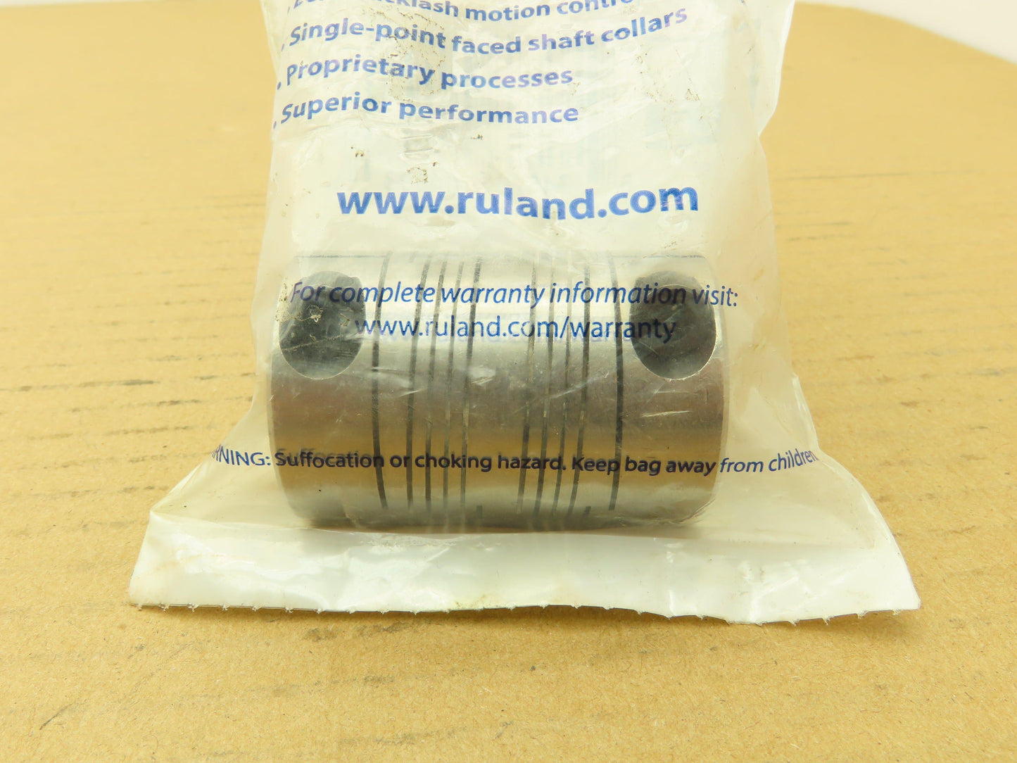 Ruland FCR24-10-8-SS Six Beam Stainless Coupling Clamp 5/8"x 1/2"