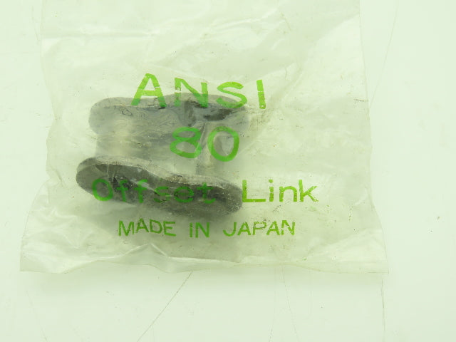 Ansi #80 Roller Chain Offset Link Lot of 20