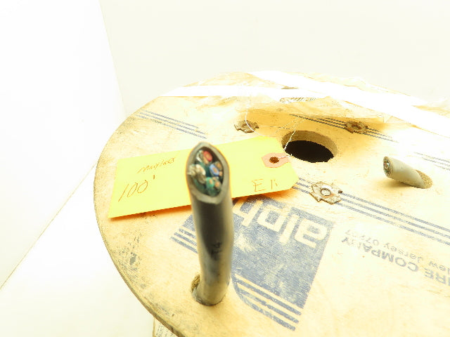 Alpha Wire 6064C SL005 Multi Conductor Cable 4/PR 18 AWG Shielded 8 Con 100' ft