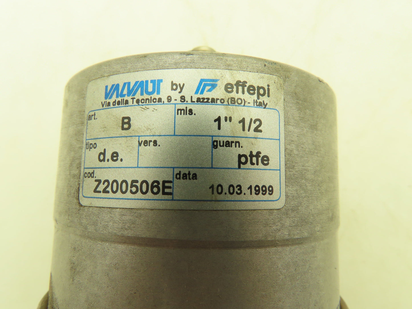 Valvaut Effepi Z200506E Pneumatic Controlled Globe Valve 1-1/2" NPT PTFE Bronze