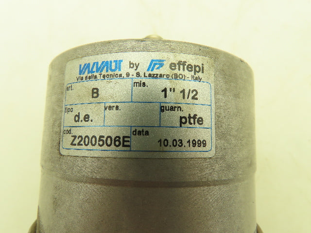 Valvaut Effepi Z200506E Pneumatic Controlled Globe Valve 1-1/2" NPT PTFE Bronze