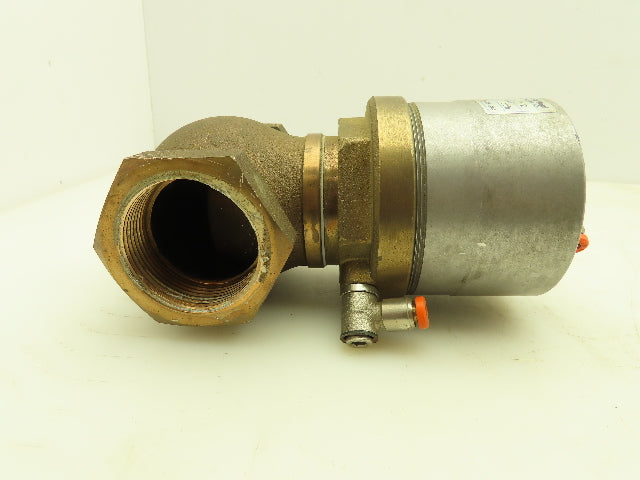 Valvaut Effepi Z200506E Pneumatic Controlled Globe Valve 1-1/2" NPT PTFE Bronze