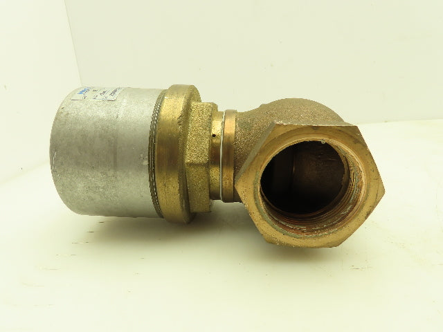 Valvaut Effepi Z200506E Pneumatic Controlled Globe Valve 1-1/2" NPT PTFE Bronze