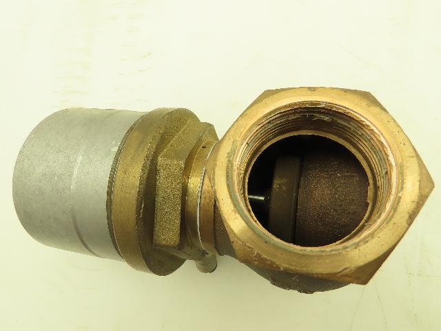 Valvaut Effepi Z200506E Pneumatic Controlled Globe Valve 1-1/2" NPT PTFE Bronze