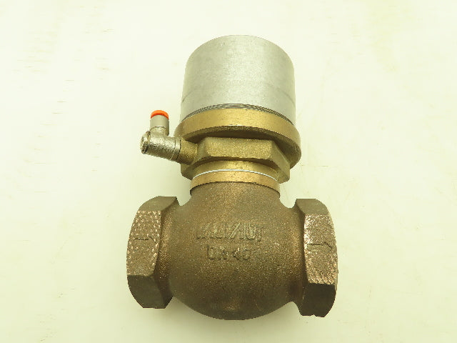 Valvaut Effepi Z200506E Pneumatic Controlled Globe Valve 1-1/2" NPT PTFE Bronze