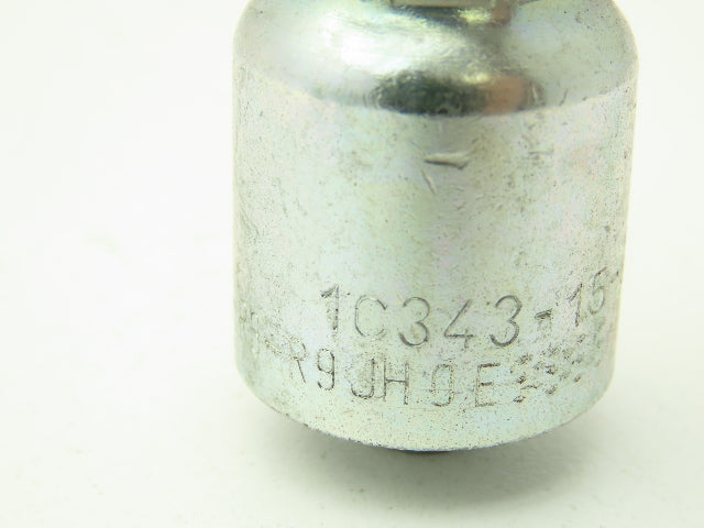 Parker 1C343-15-6 Crimp Fitting 3/8" Hose x M22 Metric Female L Swivel Lot of 10