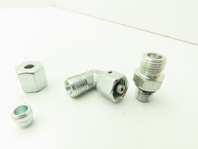 Parker Ermeto DIN Swivel 90° Elbow 6mm Tube x M14 Nut w/ M12 BSPP Lot of 11