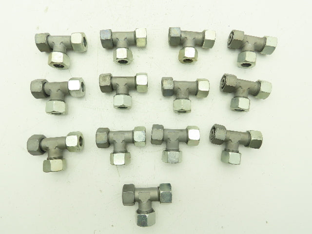 EL15LOMD Metric 24° Swivel Nut Run Tee 15mm Tube x M22 Swivel Lot of 13