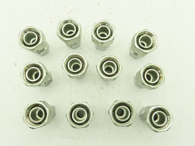 Parker 15-L EO 24° Metric Reducer 15mm Tube x M30 Swivel O-Ring Lot of 12