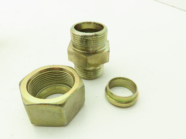 Parker EMB GE25SR EO Metric Male Stud Connector 25mm Tube x 1" BSPP Lot of 5