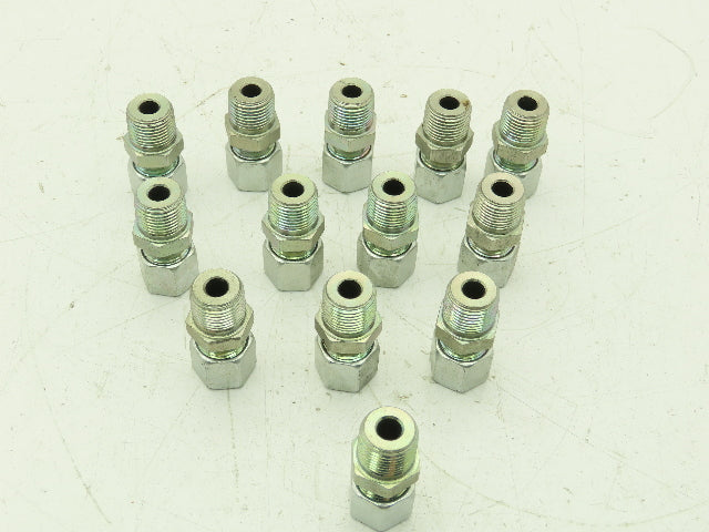 Parker GE10S3/8NPT EO 24° Male Stud Connector 10mm Tube x 3/8" NPT Lot of 13