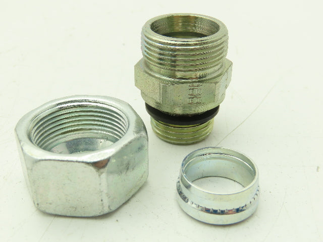Parker GE18LREDOMD EO 24° Male Stud Connector 18mm Tube x 1/2" BSPP Lot of 10