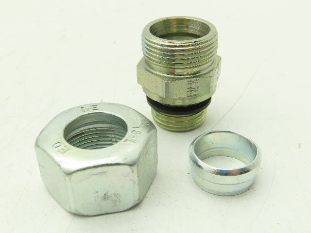 Parker GE18LREDOMD EO 24° Male Stud Connector 18mm Tube x 1/2" BSPP Lot of 10