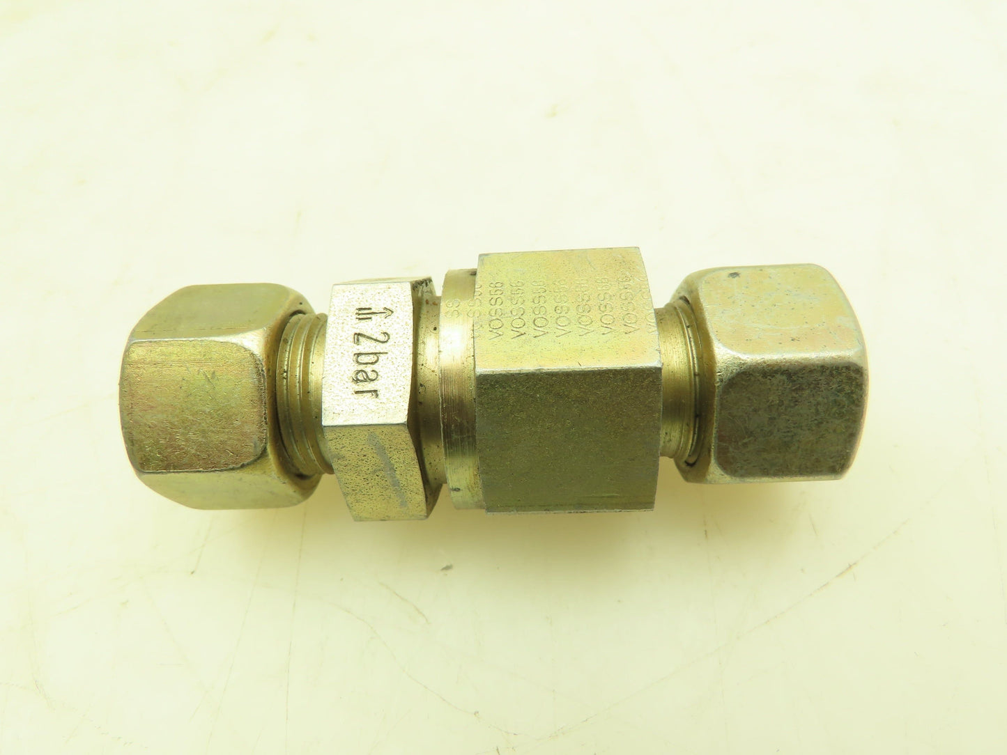 Voss L15 Non-Return Check Valve 15mm Tube Union Fitting Lot of 2