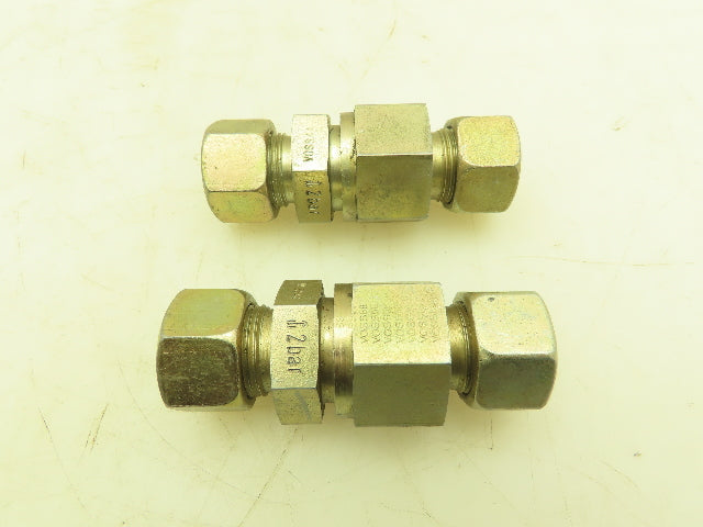 Voss L15 Non-Return Check Valve 15mm Tube Union Fitting Lot of 2