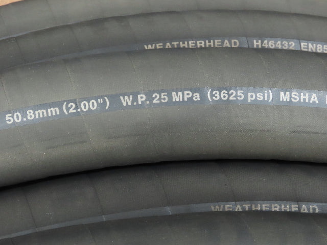 Weatherhead H46432 High Pressure Rubber Hydraulic Spiral Hose 2" ID x 120'