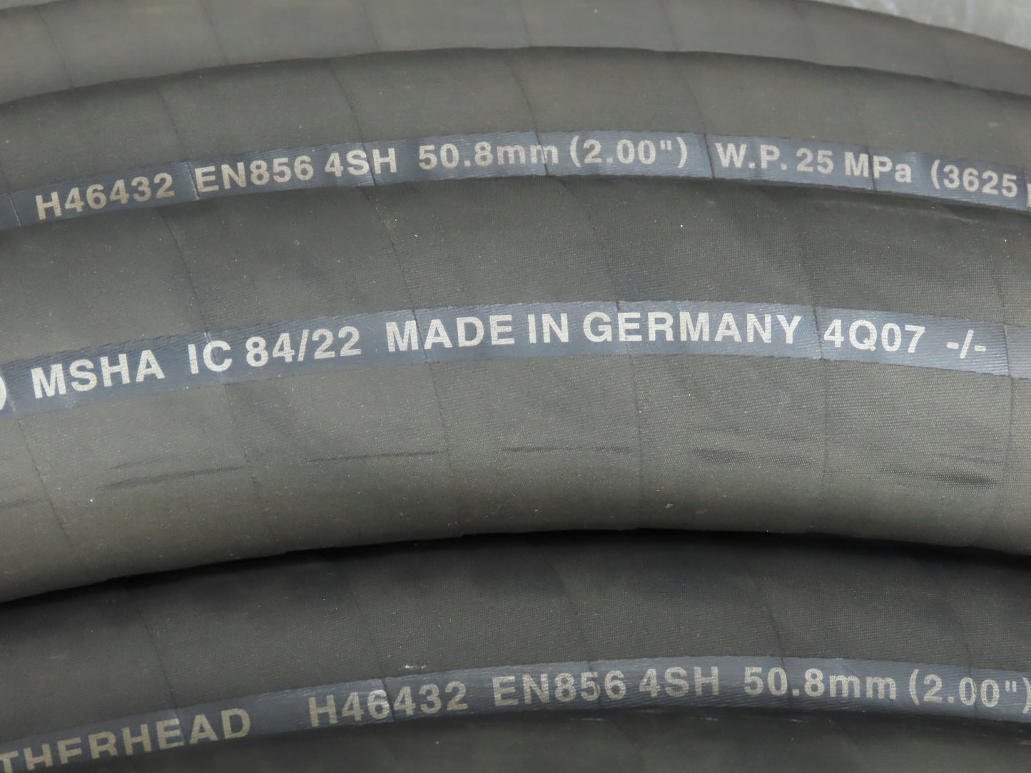 Weatherhead H46432 High Pressure Rubber Hydraulic Spiral Hose 2" ID x 120'