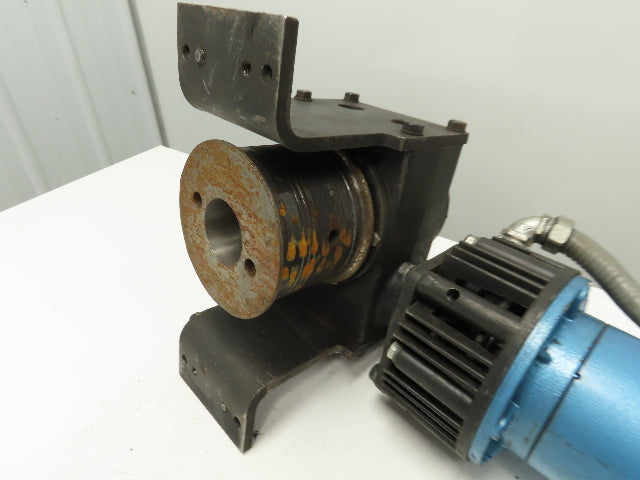90VDC 1Hp Gearmotor w/ Warner EM 50-20 Clutch Brake 30:1 Gearbox Winch