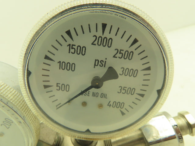 Airgas Y12-N245D High Purity Brass Two-Stage Gas Regulator