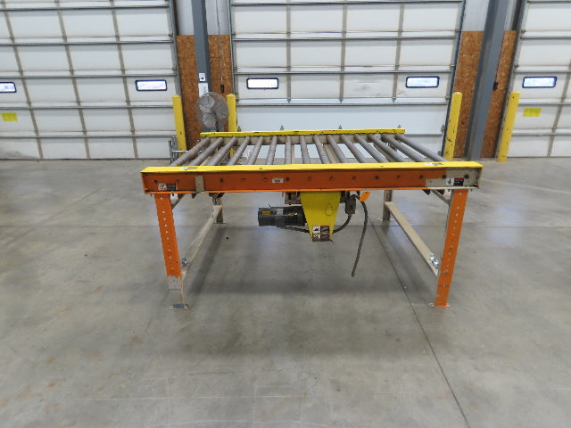 70"x 90" Chain Drive 2.5" Live Roller Pallet Conveyor 60"BF .5Hp 460V 62 FPM