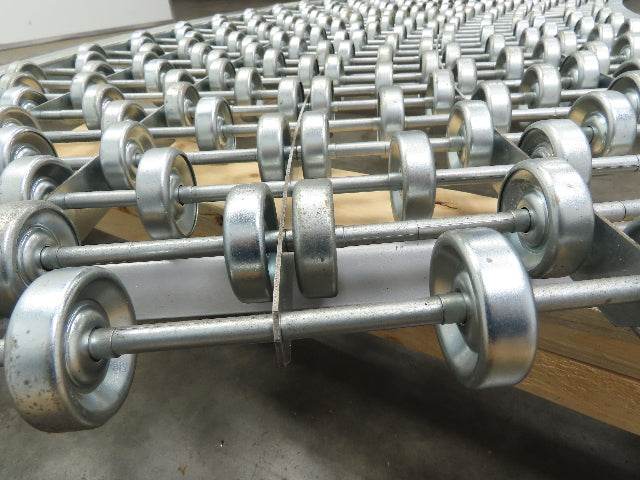 30"W x 70° Curve Galvanized Steel Skate Wheel Gravity Roller Conveyor