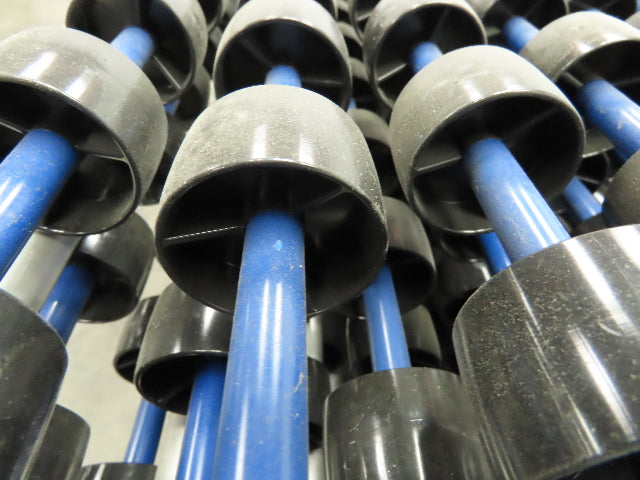 Unex Span Track 18"x 42" Plastic Skate Wheel Flow Rack Conveyor - 20 Sections