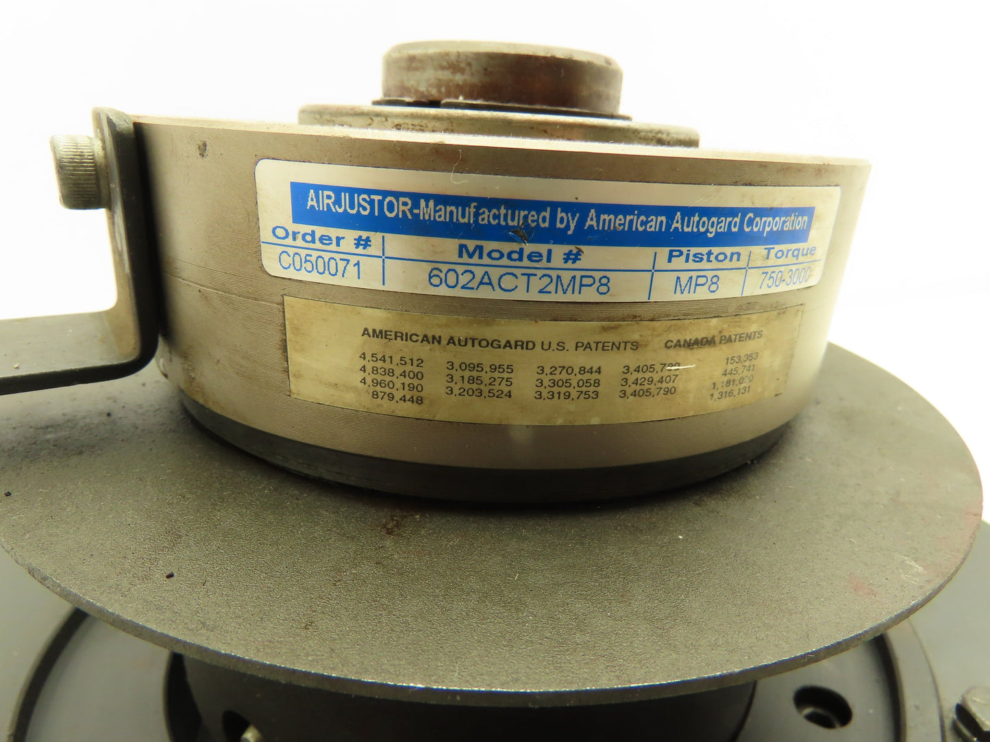 Airjustor 602ACT2MP8 Torque Limiter Clutch Brake MP8 Piston 35mm Bore