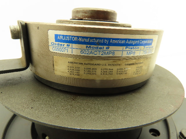 Airjustor 602ACT2MP8 Torque Limiter Clutch Brake MP8 Piston 35mm Bore