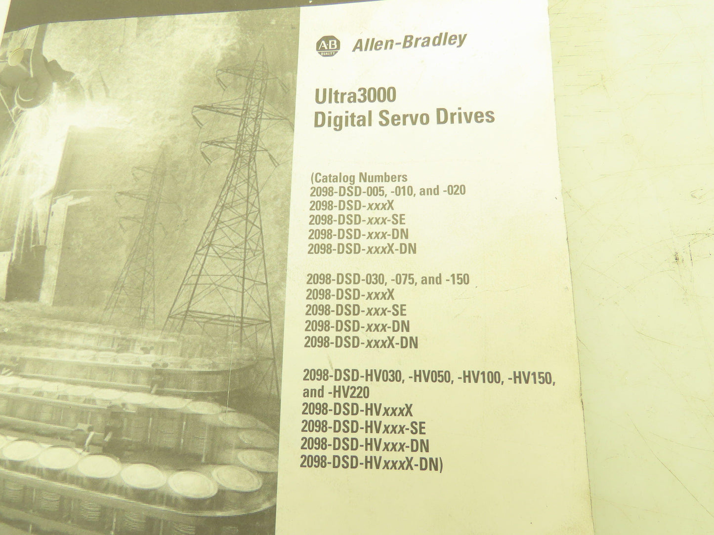 Allen Bradley Ultra3000 Digital Servo Drives Installation Manual