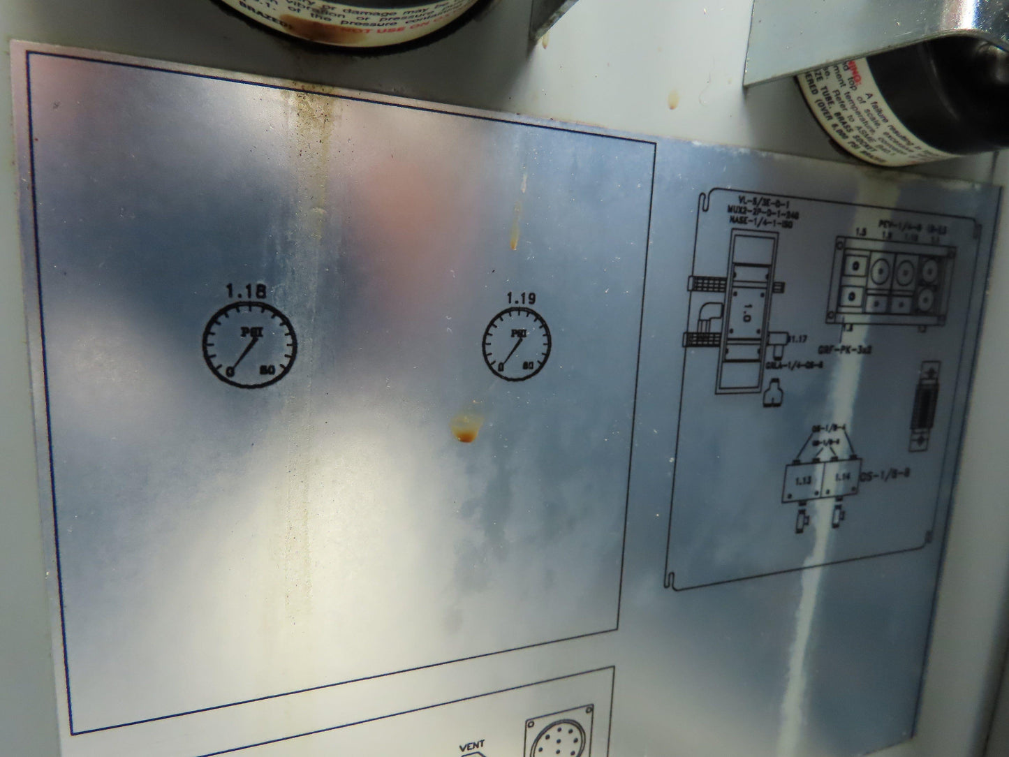 Festo Control Systems Pneumatic Solenoid Valve Control Panel Box 24VDC 16x12x8"