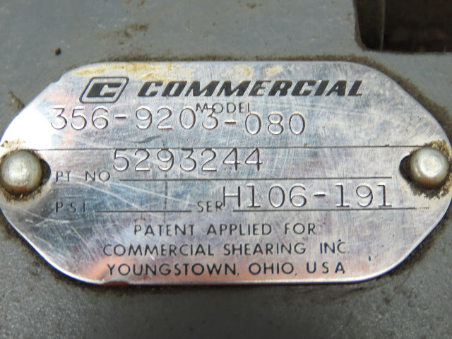 Parker Commercial 356-9203-080 Hydraulic Valves Heavy Duty Tractor Double Action