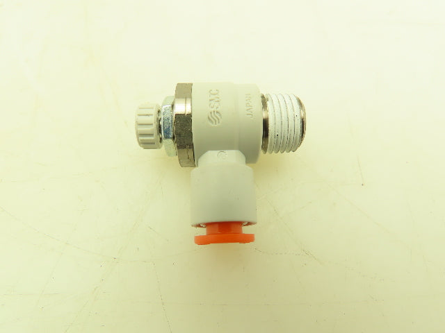 SMC AS2201F-N02-07S Flow Control Push Fitting Elbow 1/4" Tube x 1/4"NPT Lot of 5