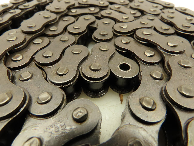 Rexnord 10B-1 Single Strand Steel #50 Riveted Roller Chain 5/8" Pitch 10'