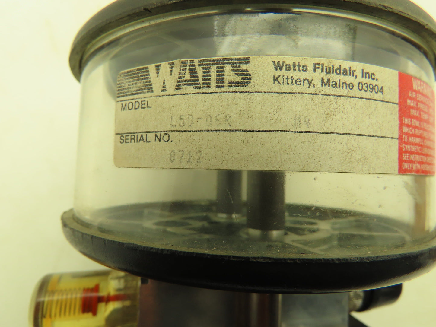 Watts L50-06R Pneumatic Air Line Injection Lubricator 30-150PSI 3/4" NPT
