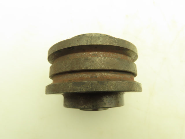 11/16" Hex Bore Steel 3.5" Conveyor Pulley Double Groove Bearing Roller Lot of 5