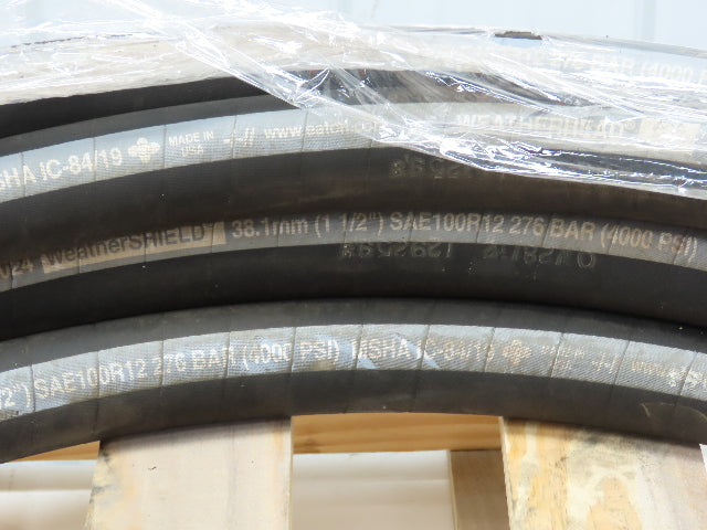 Weatherhead H43024 WeatherShield High Pressure Hydraulic Hose 1 1/2" ID x 48'L