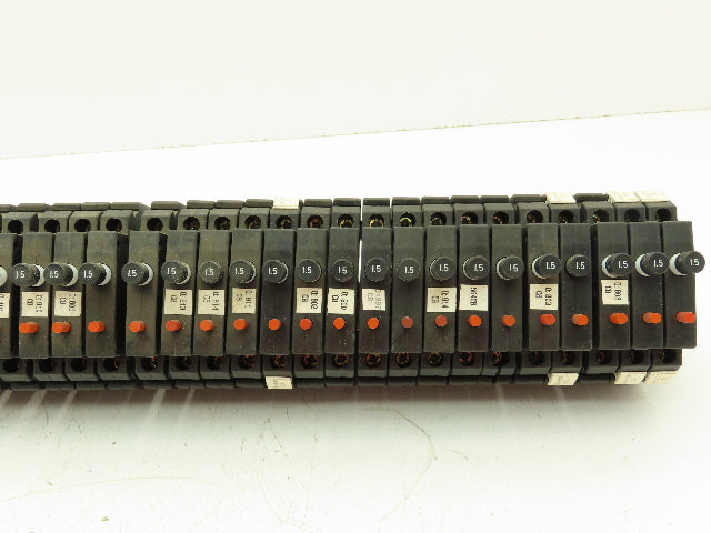 Allen Bradley 1492-GH015 Din Rail 1.5A Circuit Breaker Ser B 250V Lot of 57