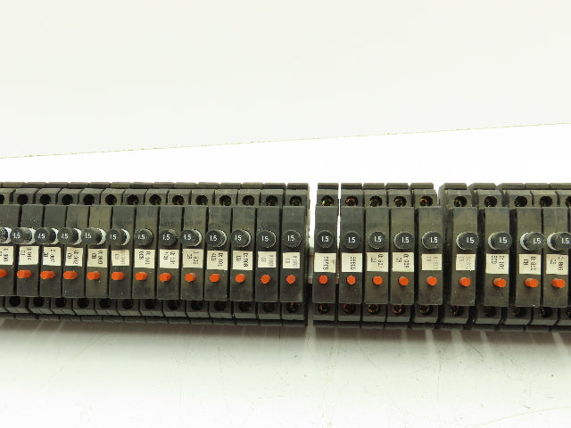Allen Bradley 1492-GH015 Din Rail 1.5A Circuit Breaker Ser B 250V Lot of 57