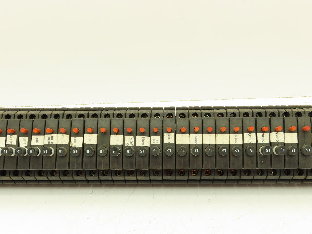 Allen Bradley 1492-GH015 Din Rail 1.5A Circuit Breaker Ser B 250V Lot of 69