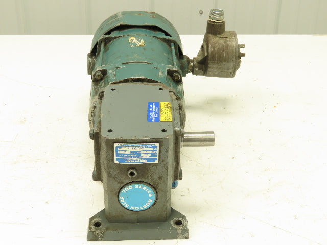Reliance 230/460V 3PH Gearmotor 15:1 Boston Gear Reducer 115 RPM Output 56C