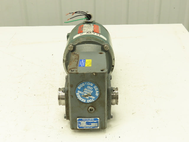 Reliance Gearmotor .5Hp 230/460V 3PH 50:1 Boston Gear Reducer 35 RPM Output 56C