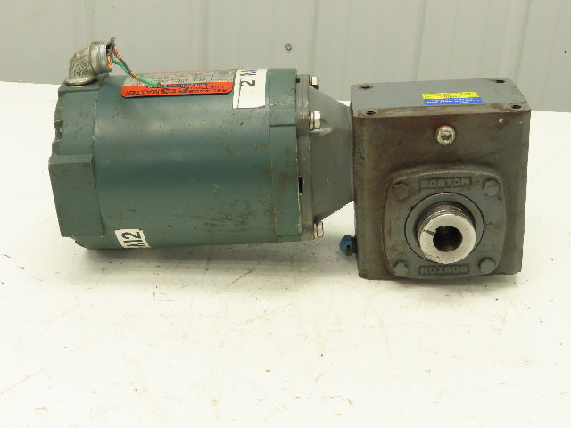Reliance Gearmotor .5Hp 230/460V 3PH 50:1 Boston Gear Reducer 35 RPM Output 56C