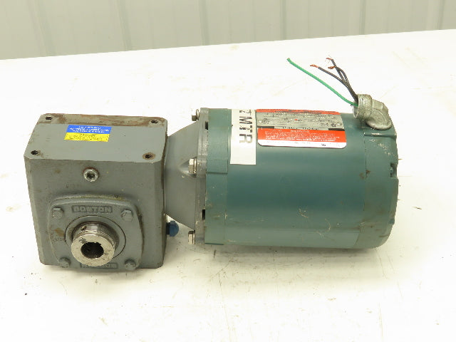 Reliance Gearmotor .5Hp 230/460V 3PH 50:1 Boston Gear Reducer 35 RPM Output 56C
